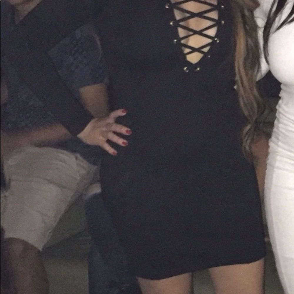 Long sleeve mini dress